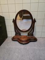 Kaptafel spiegel antiek, Antiek en Kunst, Ophalen, Ovaal