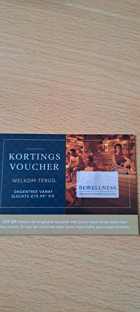 Kortingsbon sauna. Voucher sauna., Sport en Fitness, Sauna, Nieuw, Complete sauna, Ophalen of Verzenden