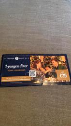 Fletcher hotels 3-ganget diner kortingsbon, Twee personen, Kortingsbon