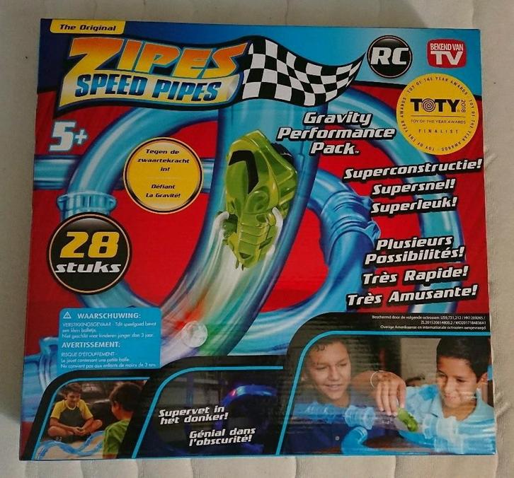 Zipes speed pipes, racen tegen de zwaartekracht in., Kinderen en Baby's, Speelgoed | Educatief en Creatief, Zo goed als nieuw