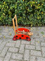 Houten loopwagentje met blokken gratis, Kinderen en Baby's, Speelgoed | Houten speelgoed, Ophalen, Gebruikt, Overige typen