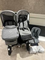 Bugaboo Donkey 5 Duo Grey - Super nette staat!, Gebruikt, Ophalen of Verzenden, Combiwagen, Duowagen