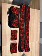 Deense Pluche gordijnen & raamband rood., Ophalen, Volvo, Interieur en Bekleding