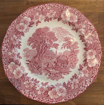 Antiek Enoch Wedgwood 'Woodland' Bord beschikbaar voor biedingen