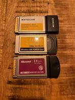 3 keer  PCMCIA Draadloze Netwerkkaarten, Computers en Software, Netwerkkaarten, Ophalen of Verzenden, Gebruikt, Intern