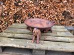 nr 2 handgemaakte teak houten olifanten schaal, Antiek en Kunst, Ophalen of Verzenden
