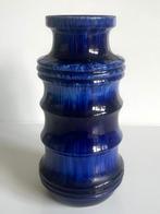 Blauwe West Germany vaas van Scheurich (model Pagode 266-28), Ophalen of Verzenden