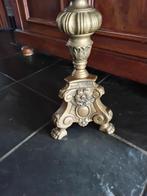 Bronzen kerkkandelaar 62 cm hoog, Antiek en Kunst, Antiek | Kandelaars, Ophalen, Koper of Brons