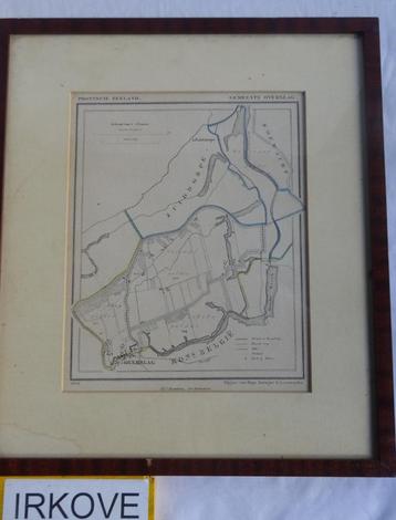LITHO LANDKAART * OVERSLAG ZEELAND * H Suringar Leeuwarden * beschikbaar voor biedingen