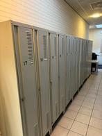 Vintage oldschool lockers 6 driedelig en 16 tweedelig, Huis en Inrichting, Kasten | Lockerkasten, Gebruikt, Strak metaal loft