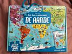 REBO ovale puzzel De Aarde, 200 stk vanaf 6 jaar, Ophalen of Verzenden, Meer dan 50 stukjes, Zo goed als nieuw, 6 jaar of ouder
