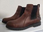 Heren lage leren enkellaarzen type 'Chelsea Boots' maat 44, Bruin, Boots, Ophalen of Verzenden, Zo goed als nieuw