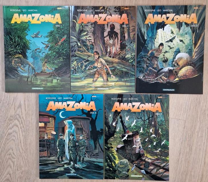 Amazonia stripserie Leo Rodolphe compleet alleen als set, Boeken, Stripboeken, Nieuw, Complete serie of reeks, Ophalen of Verzenden