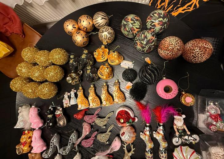 Luxe set van 76 unieke kerstornamenten!, Diversen, Kerst, Zo goed als nieuw, Ophalen