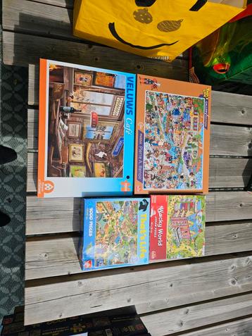 Vier legpuzzels van 1000 stukjes beschikbaar voor biedingen