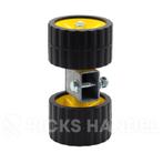 Rollenset met 2 gele kunststof rollen voor boottrailer, Watersport en Boten, Info@rickshandel.nl, Overige typen, Nieuw, Ricks Handelsonderneming