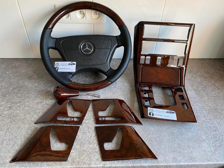 Mercedes R129 SL320 middenconsole HOUT 500SL R107 SL500 m119, Auto-onderdelen, Interieur en Bekleding, Nieuw, Ophalen of Verzenden