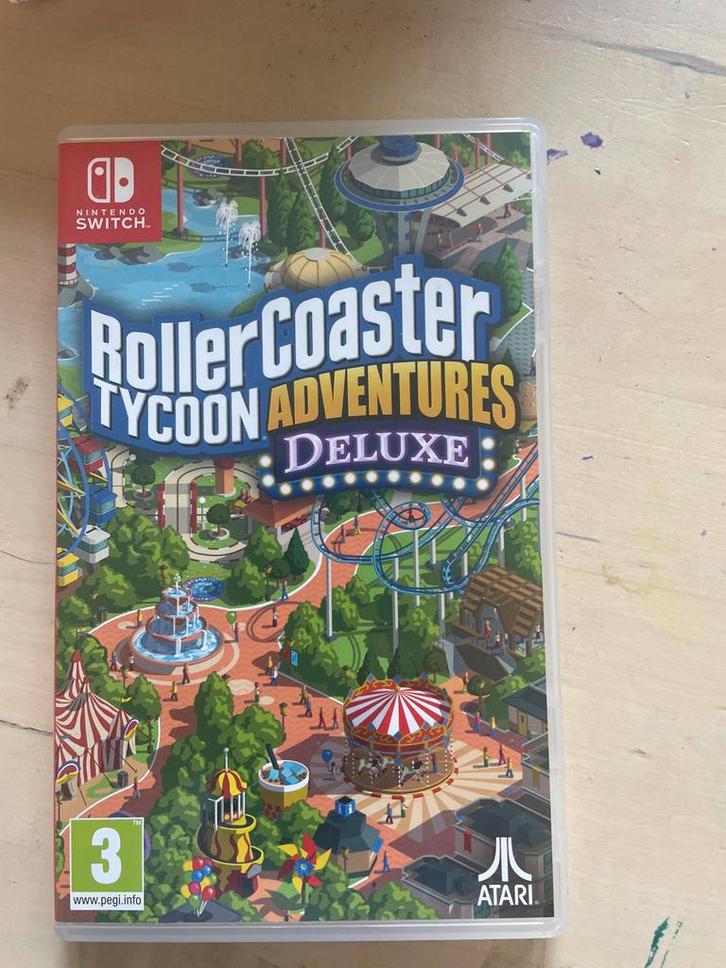 RollerCoaster Tycoon Adventures Deluxe - Nintendo Switch, Spelcomputers en Games, Games | Nintendo Switch, Zo goed als nieuw, Simulatie