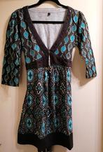 SUPER LEUK tuniek bruin met aquaprint mt. M, Kleding | Dames, Ophalen of Verzenden, Nieuw, Maat 38/40 (M), Overige kleuren