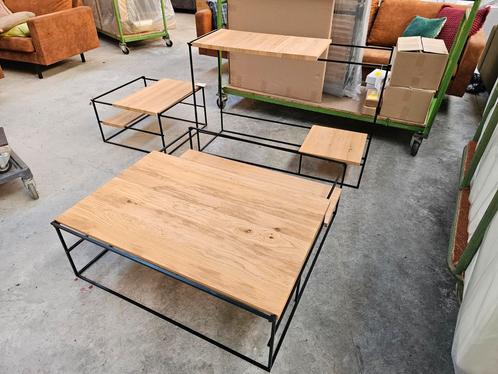 Meubelset: Hoektafel, Sidetable & Salontafel - Dumpprijs!, Huis en Inrichting, Complete inboedels, Ophalen of Verzenden