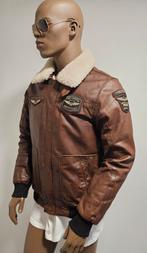 PME Legend Hudson Bomber leren jas (L) ingevet en zgan, Kleding | Heren, Jassen | Winter, Maat 52/54 (L), Bruin, ., Ophalen of Verzenden