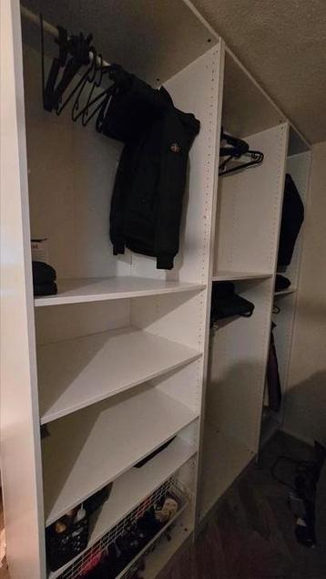 3x Ikea pax kast kasten 75 75 en 50 236 met planken en roede beschikbaar voor biedingen