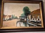 Oud Overschie Schilderij - Circa 1924, Antiek en Kunst, Ophalen of Verzenden