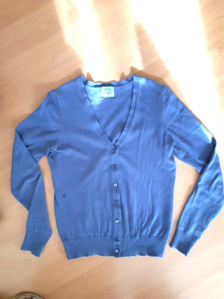 vestje John Cabot Medium, maar valt als Small jeansblauw, Ophalen, Nieuw, Maat 38/40 (M), Blauw