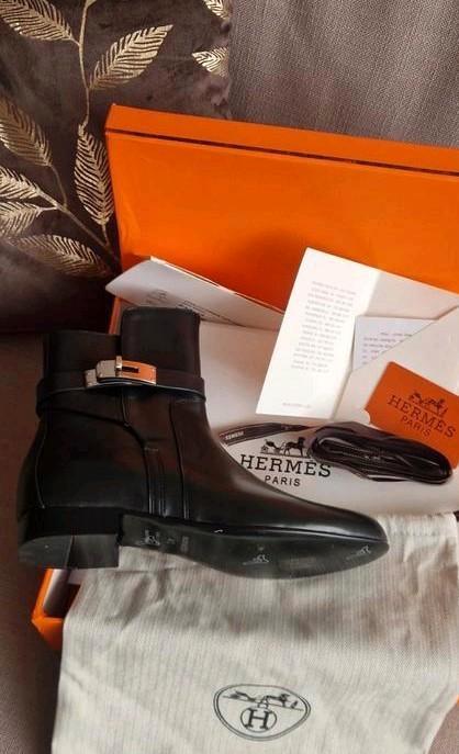 Hermes Laarsjes - Maat 40 (valt als 39) - Nieuwstaat!, Kleding | Dames, Schoenen, Nieuw, Lage of Enkellaarzen, Zwart, Ophalen