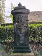 zeer zware gietijzeren groene brievenbus, 106 cm hoog, Tuin en Terras, Ophalen, Gebruikt, IJzer, Staande brievenbus