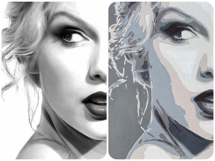 Schilderij taylor swift, Antiek en Kunst, Kunst | Schilderijen | Modern, Ophalen