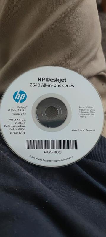 Hp Deskjet 2540 all in one series | instalatie cd beschikbaar voor biedingen