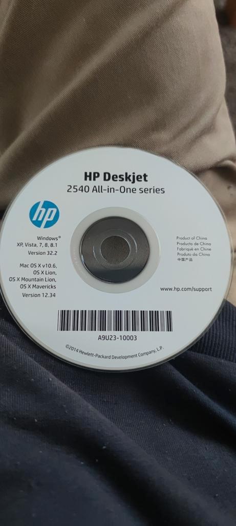Hp Deskjet 2540 all in one series | instalatie cd, Computers en Software, Besturingssoftware, Zo goed als nieuw, Windows, Ophalen