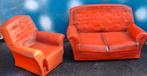 Sofa & fauteuil.  Merk Sindy. Ca 1970., Ophalen, Zo goed als nieuw, Poppenhuis