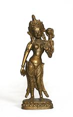 Bronzen Beeld Godin Tara Parvati, Ophalen of Verzenden