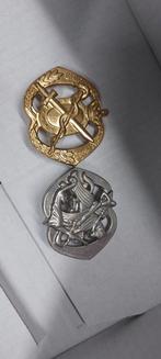 2 emblemen militaire, Ophalen, Landmacht, Nederland, Embleem of Badge
