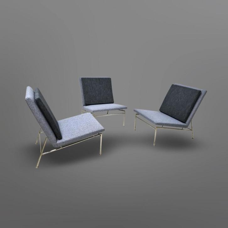 Kho Liang Ie Theo Ruth Artifort design fauteuils, Huis en Inrichting, Fauteuils, Gebruikt, Metaal, Stof, 50 tot 75 cm, 75 tot 100 cm