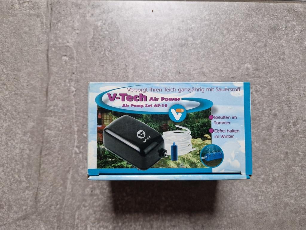 V-tech Luchtpomp AP-10, Tuin en Terras, Vijver-toebehoren, Nieuw, Vijverpomp, Ophalen of Verzenden