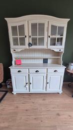 Gebroken witte / beige landelijke buffetkast, Huis en Inrichting, Ophalen, 100 tot 150 cm, Zo goed als nieuw, 150 tot 200 cm