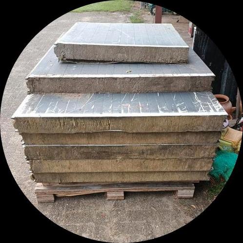5 sandwichpanelen. 1.97 meter lang. Steenwol/geluidsdempend., Doe-het-zelf en Verbouw, Platen en Panelen, Zo goed als nieuw, Minder dan 20 mm