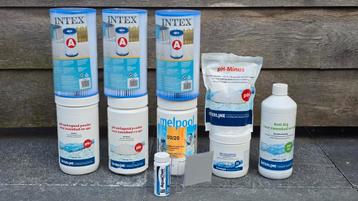 Zwembad onderhoud pakket Intex filter chloor test pH alg 