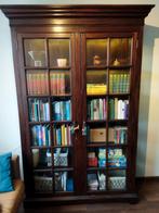 Mahoniehouten Boeken / Vitrinekast in Engelse stijl, Ophalen, 100 tot 150 cm, 200 cm of meer, Engelse stijl