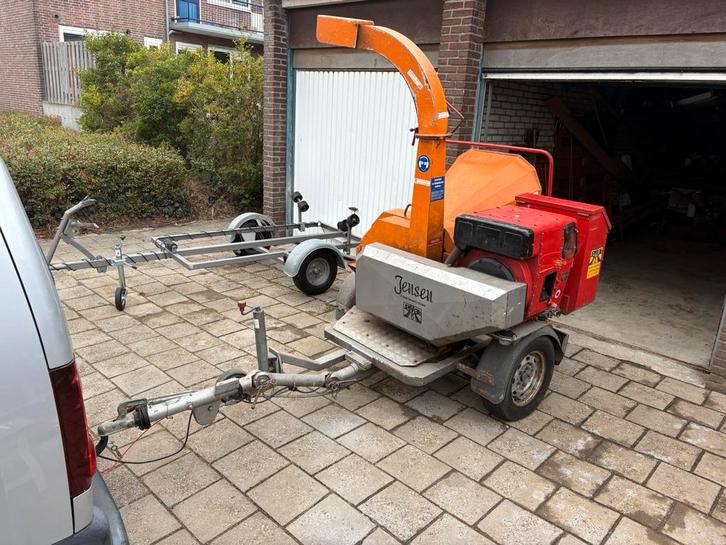 Houtversnipperaar Jensen-Angeln hovenier hakselaar tuin., Tuin en Terras, Hakselaars, Gebruikt, Ophalen