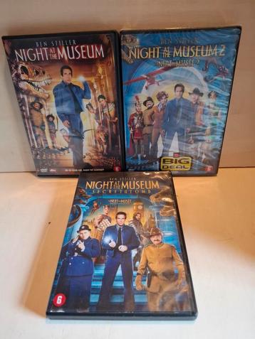 A Night at the Museum 1 t/m 3 Ben Stiller Fantasy 3 DVD beschikbaar voor biedingen
