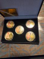Setje Goudkleurige Marilyn Monroe Herdenkingsmunten, Postzegels en Munten, Ophalen of Verzenden, Overige materialen