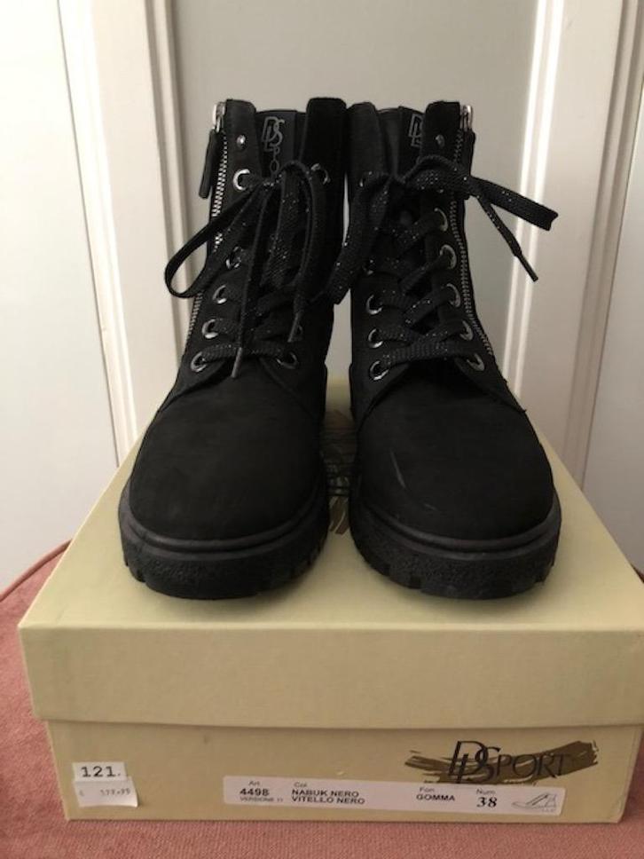 dl sport nubuck suede ankle boots enkellaars | 38, Kleding | Dames, Schoenen, Zo goed als nieuw, Lage of Enkellaarzen, Zwart, Verzenden