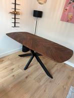 Eettafel - Walnoot Hout Kleur, 100 tot 150 cm, Ophalen of Verzenden, Zo goed als nieuw, 150 tot 200 cm