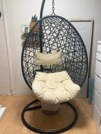 Zwarte Ei Hangstoel - Zo Goed Als Nieuw, Huis en Inrichting, Stoelen, Ophalen, Zwart, Zo goed als nieuw, Metaal