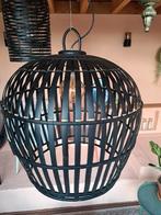 Grote bamboe hanglamp xl! Zwart gespoten! 70 cm, Ophalen, Zo goed als nieuw, Hout, 50 tot 75 cm