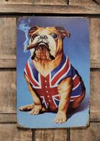 Engelse Bulldog sigaar reclamebord van metaal wandbord deco, Info@deconoord.nl, Deco Noord, Nieuw, Ophalen of Verzenden